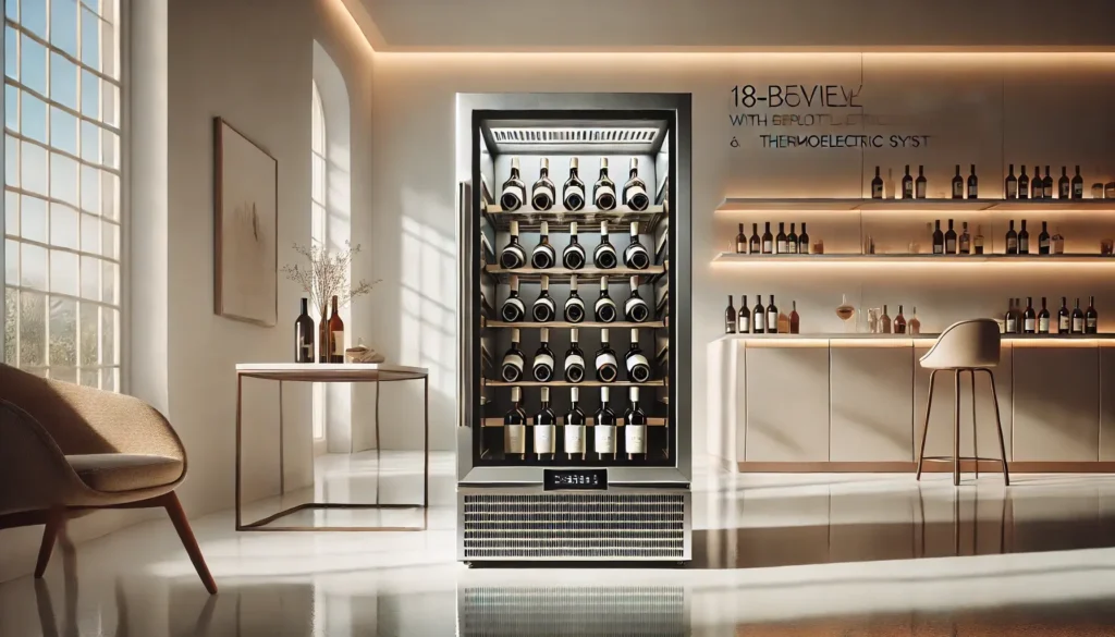 Adega de Vinhos Climatizada 18 Garrafas com Display e Sistema Termoelétrico