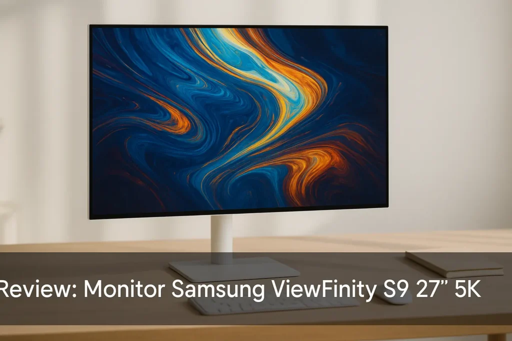 Monitor Samsung ViewFinity S9 27" 5k, Tela Plana, 60Hz, 5ms, Thunderbolt 4, Smart Hub, Gaming Mode