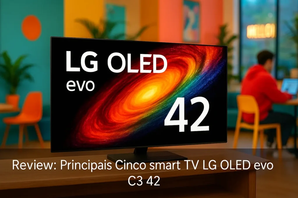 Principais Cinco smart TV LG OLED EVO c3 42
