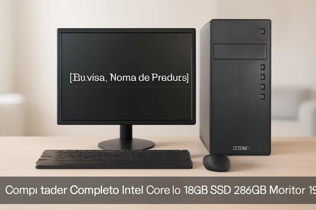 Computador Completo Intel Core i5 16GB SSD 256GB Monitor 19" Super Turbo