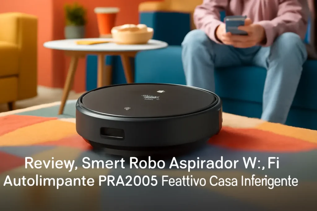 Smart Robô Aspirador Wi-Fi Autolimpante PRA2000 Positivo Casa Inteligente: Varre, Aspira e Passa Pano com Mapeamento Inteligente