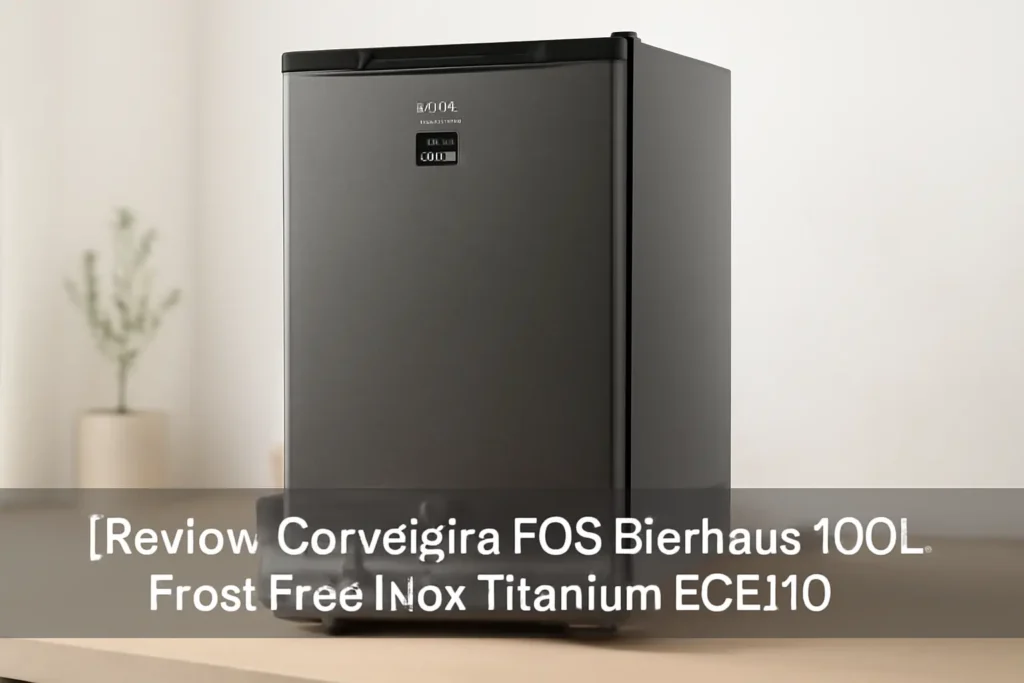Cervejeira EOS Bierhaus 100L Frost Free Inox Titanium ECE110