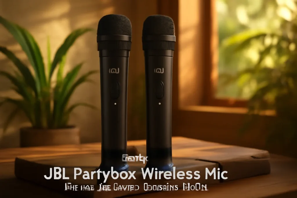 JBL PartyBox Wireless Mic - Par de Microfone Sem Fio Preto