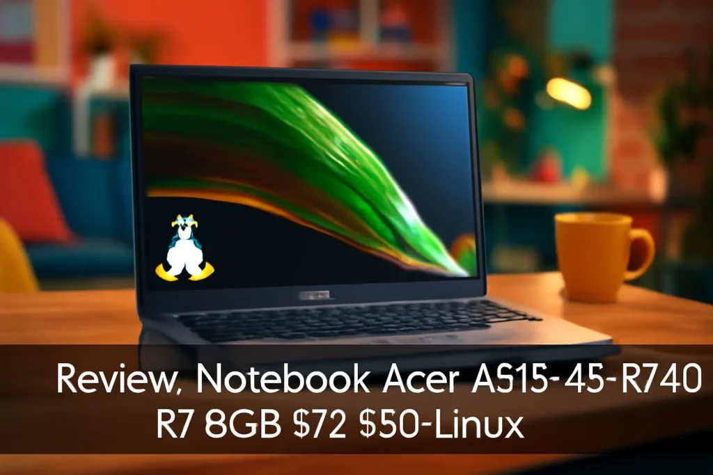 Notebook Acer A515-45-R74D R7 8GB 512 SSD Linux