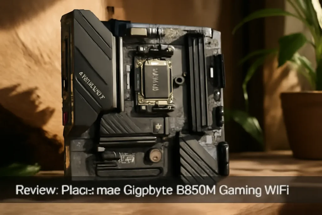 Placa Mãe Gigabyte B650M Gaming WiFi com Chipset B650 e Suporte DDR5