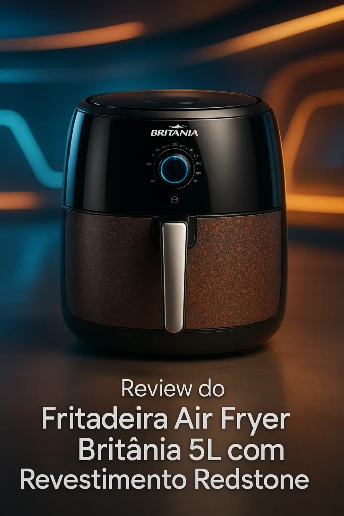 Fritadeira Air Fryer Britânia 5L com Revestimento Redstone