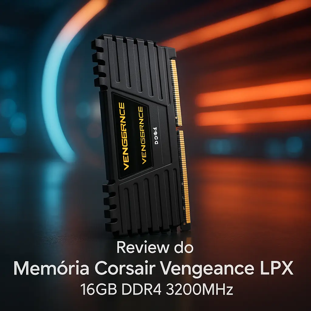 Memória Corsair Vengeance LPX 16GB DDR4 3200MHz desempenho extremo