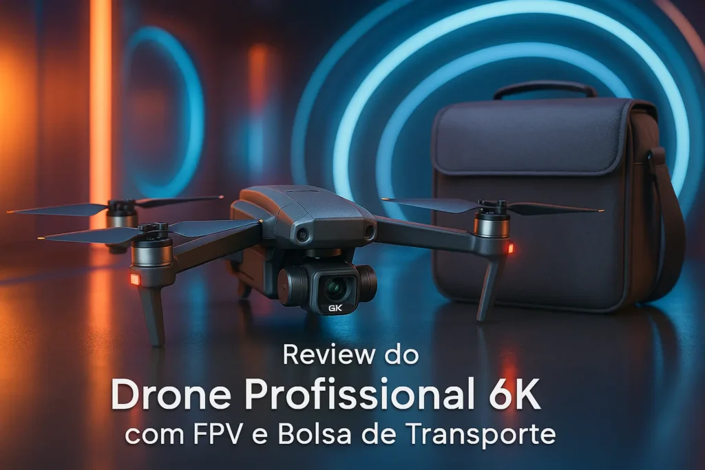 Drone Profissional 6K com FPV e Bolsa de Transporte