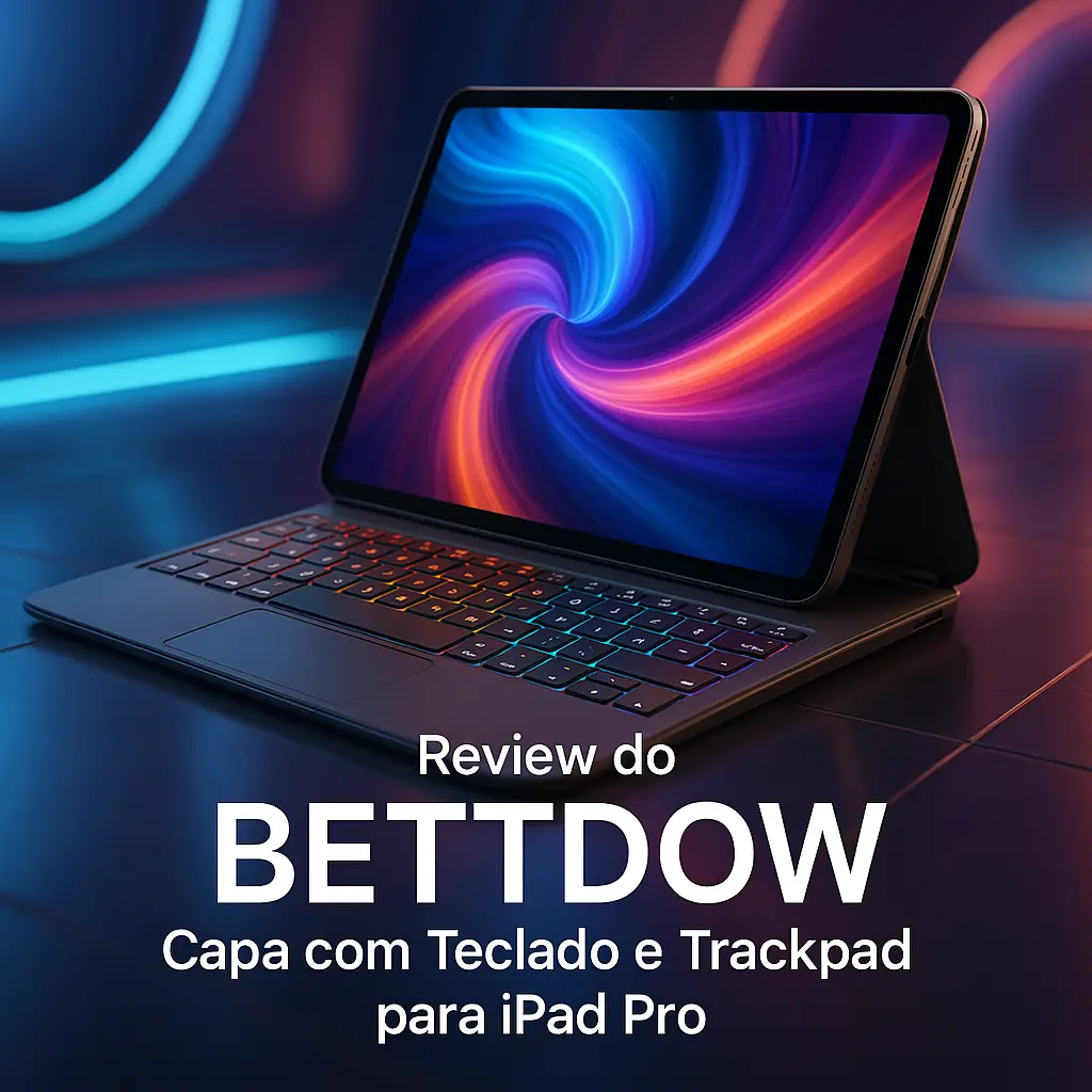 BETTDOW Capa com Teclado e Trackpad para iPad Pro