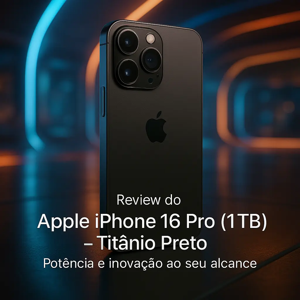 Apple iPhone 16 Pro (1 TB) – Titânio Preto: Potência e Inovação ao Seu Alcance
