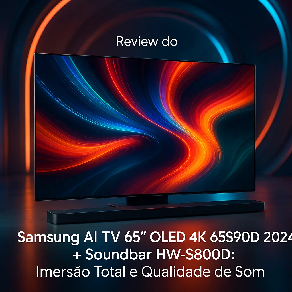 Samsung AI TV 65" OLED 4K 65S90D 2024 + Soundbar HW-S800D: Imersão Total e Qualidade de Som