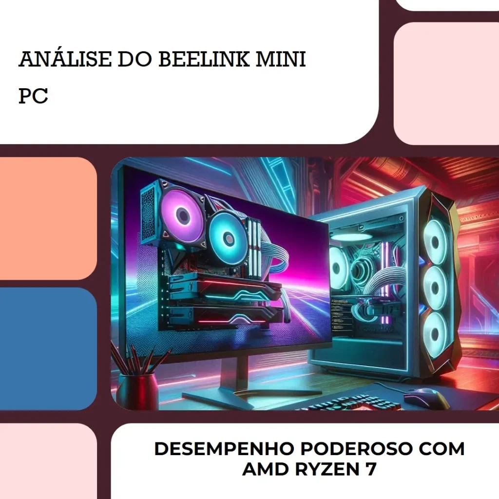 Beelink Mini PC para Jogos SER8: Desempenho Poderoso com AMD Ryzen 7 8845HS