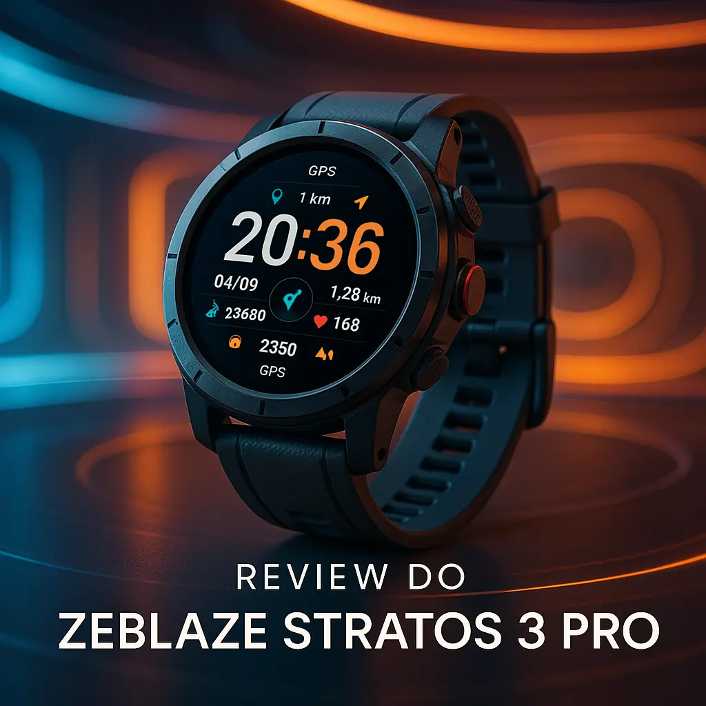 Zeblaze Stratos 3 Pro com GPS e Tela AMOLED