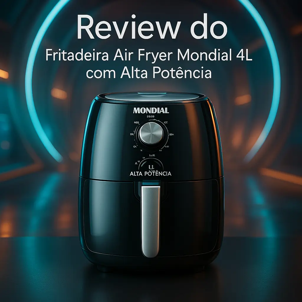 Fritadeira Air Fryer Mondial 4L com Alta Potência
