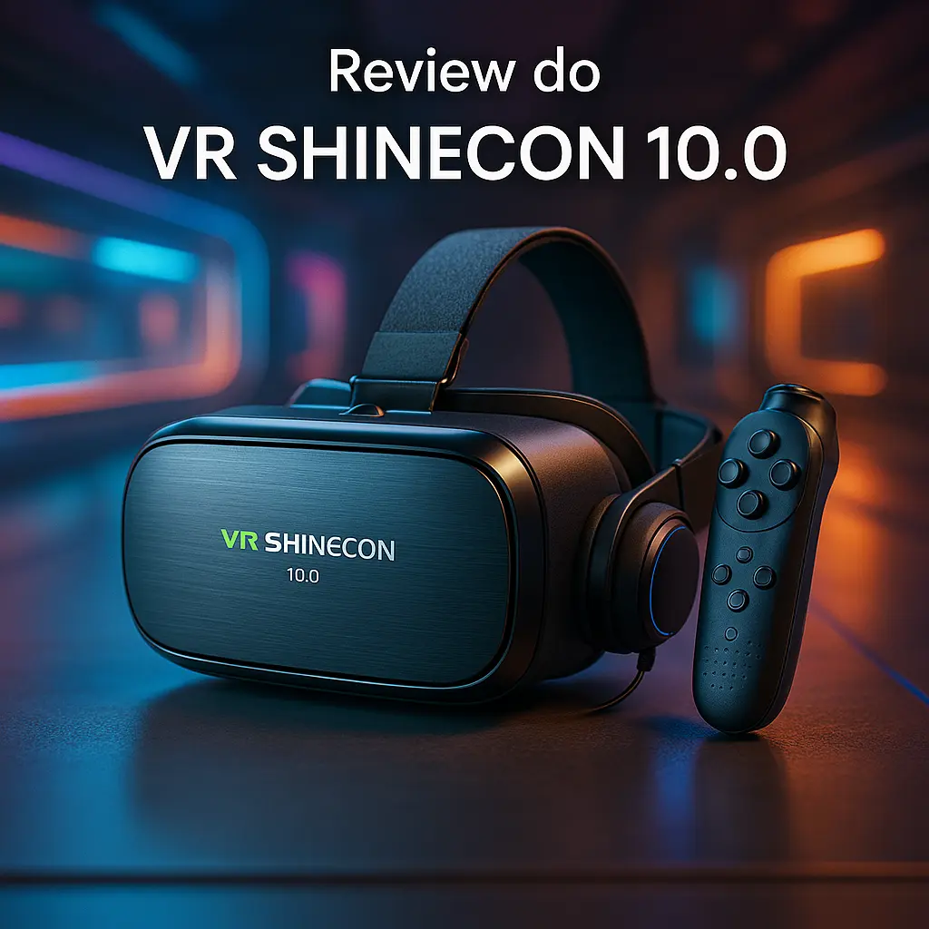 Óculos VR Shinecon 10.0 com Controle e Fones