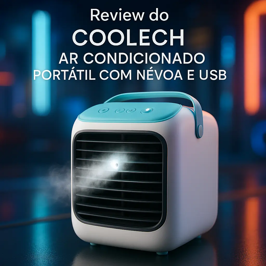 COOLECH Ar Condicionado Portátil com Névoa e USB