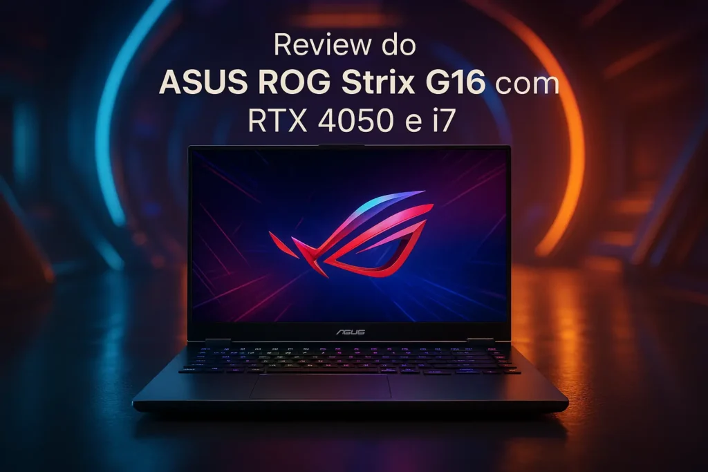 Notebook Gamer ASUS ROG Strix G16 com RTX 4050 e i7