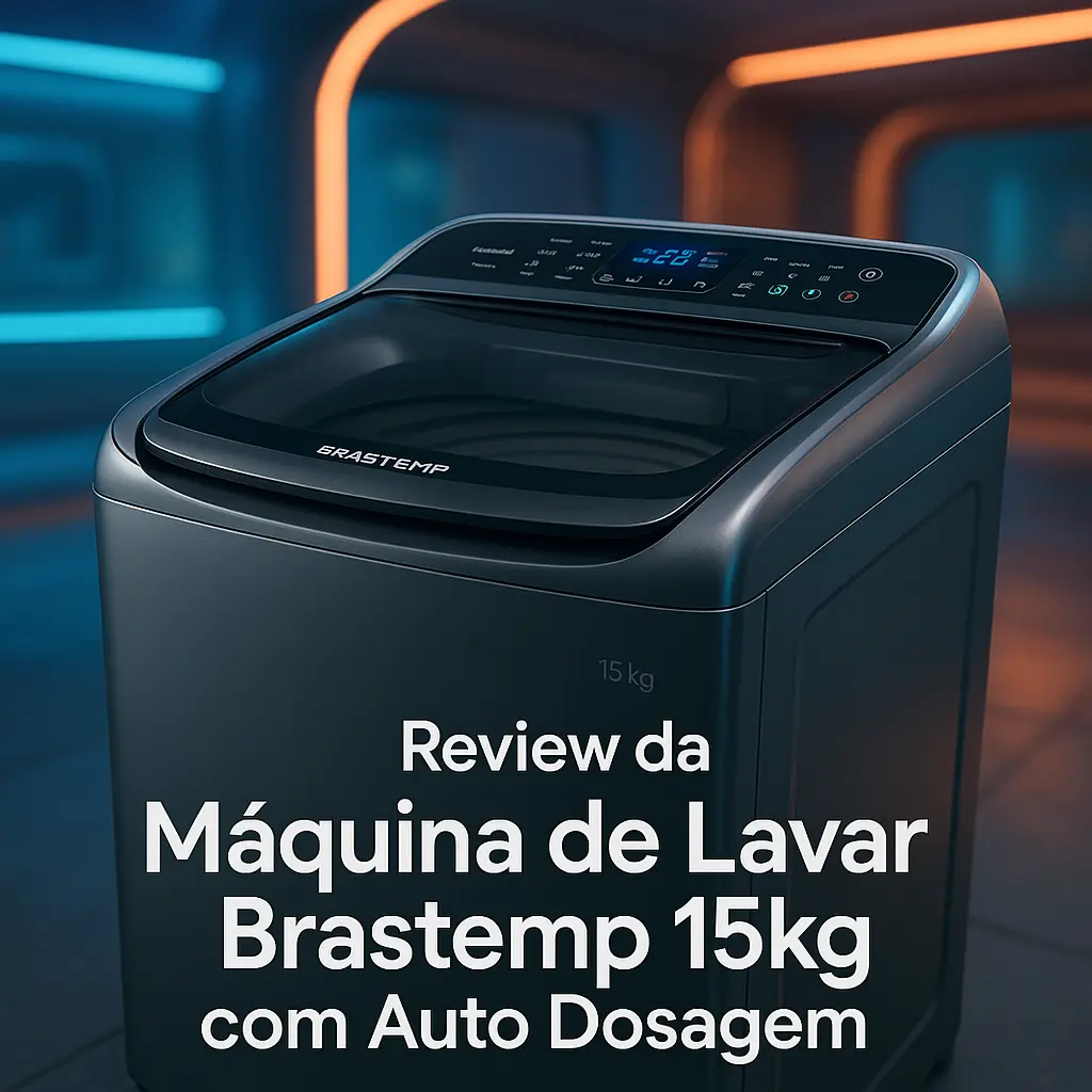 Máquina de Lavar Brastemp 15kg com Auto Dosagem