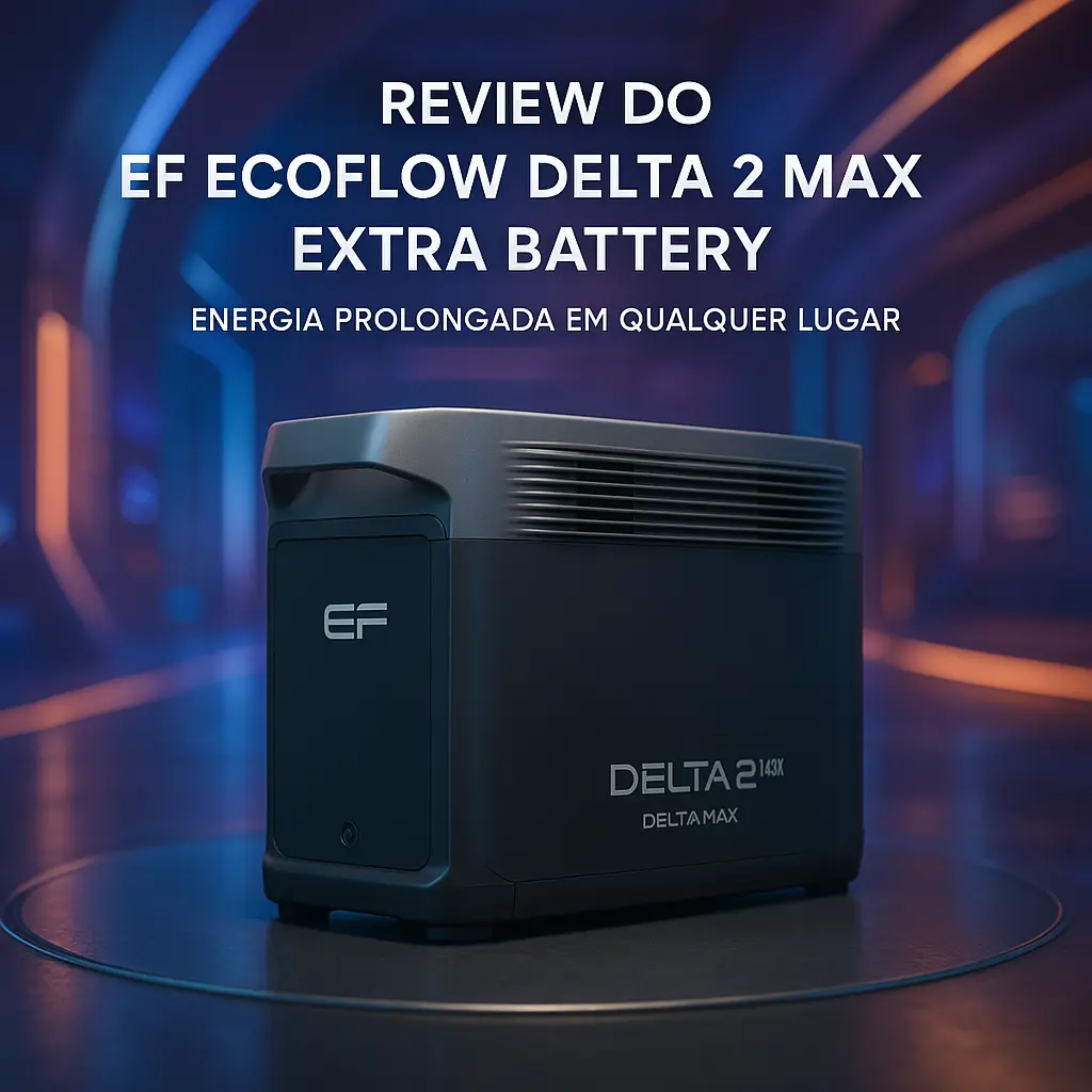 EF ECOFLOW DELTA 2 Max Extra Battery: Energia Prolongada em Qualquer Lugar