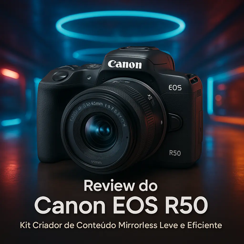 Canon EOS R50: Kit Criador de Conteúdo Mirrorless Leve e Eficiente