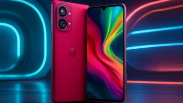 Smartphone Moto G84 5G 8GB RAM Boost 256GB Viva Magenta - Couro Vegano