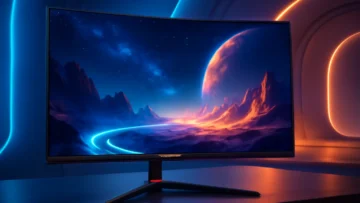 CRUA 34Inch Ultrawide Gaming Monitor, WQHD 144Hz/165Hz Curved Monitor