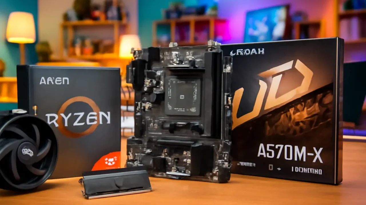 Kit Upgrade AMD Ryzen 5 5600GT - GIGABYTE A520M-K - 8GB 3200MHz - Radeon Vega 7 Integrado