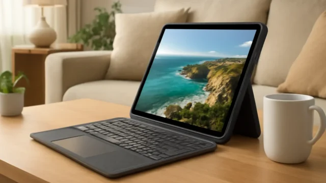 Capa com Teclado Combo Touch para iPad 10ª Ger Com Teclado Retroiluminado Destacável com Suporte, Trackpad Preciso e Tecnologia Smart Connector