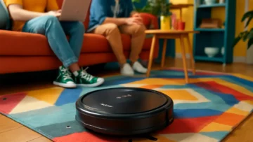 Robô Aspirador de Pó Fast Smart Clean Mondial: Design Compacto e Limpeza Eficiente