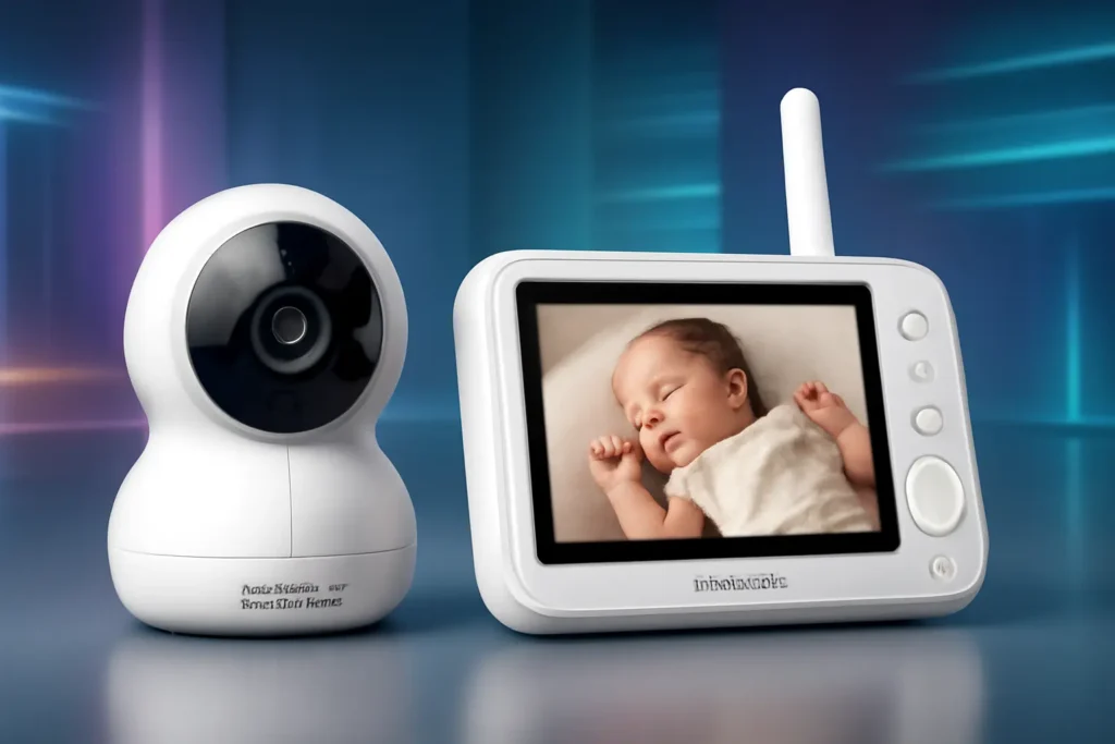 TakTark Babá Eletrônica Câmera 4.3" Monitor de Bebê – Sem Wi-Fi, 2 Way Audio, Visão Noturna