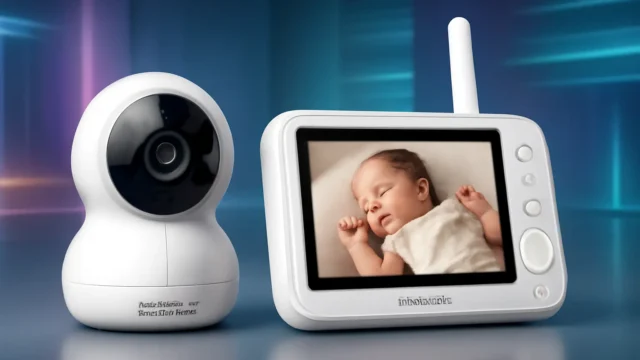 TakTark Babá Eletrônica Câmera 4.3" Monitor de Bebê – Sem Wi-Fi, 2 Way Audio, Visão Noturna