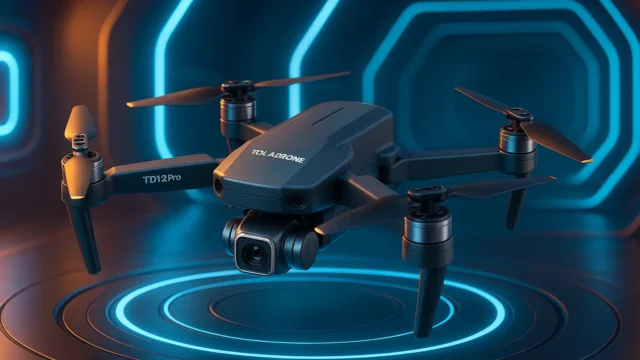 Toladrone Drone TD12Pro: Câmera HD 1080p, Motor Sem Escova e Resistência ao Vento