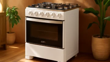 Fogão Consul 6 Bocas Branco com Botões Removíveis e Vidro Interno Vedado