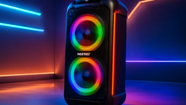 Caixa de Som Party Box Mondial, Luzes Multicores, Bluetooth, 350W RMS, TWS - PBX-350