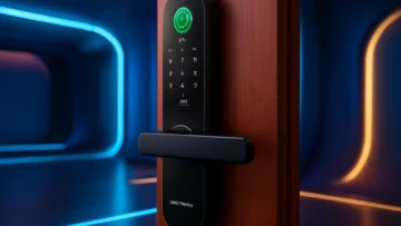 Fechadura Digital Biométrica Wi-Fi Inteligente Kuanttum Delta Pro