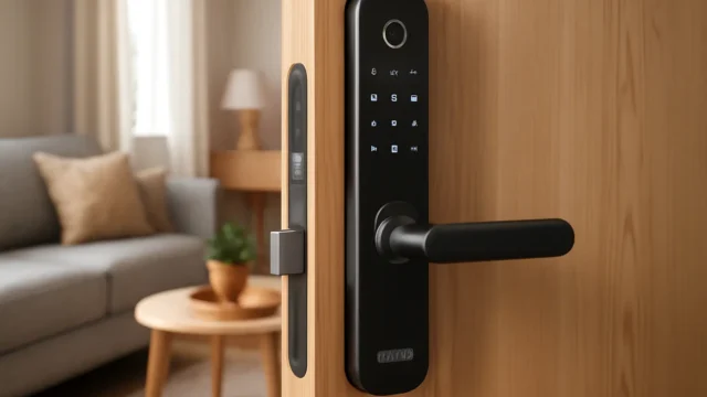 Fechadura Digital de Embutir com Biometria Elsys ESF-DE4000B