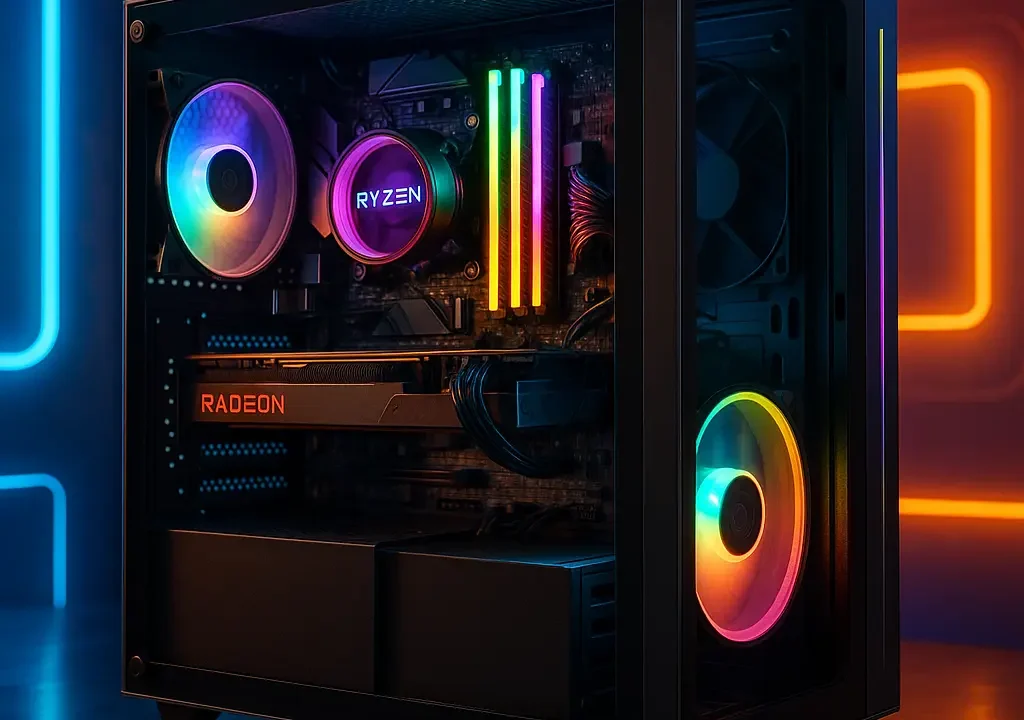 Monte seu PC: Ryzen 7 5700X, RX 7600, 16GB, 512GB SSD