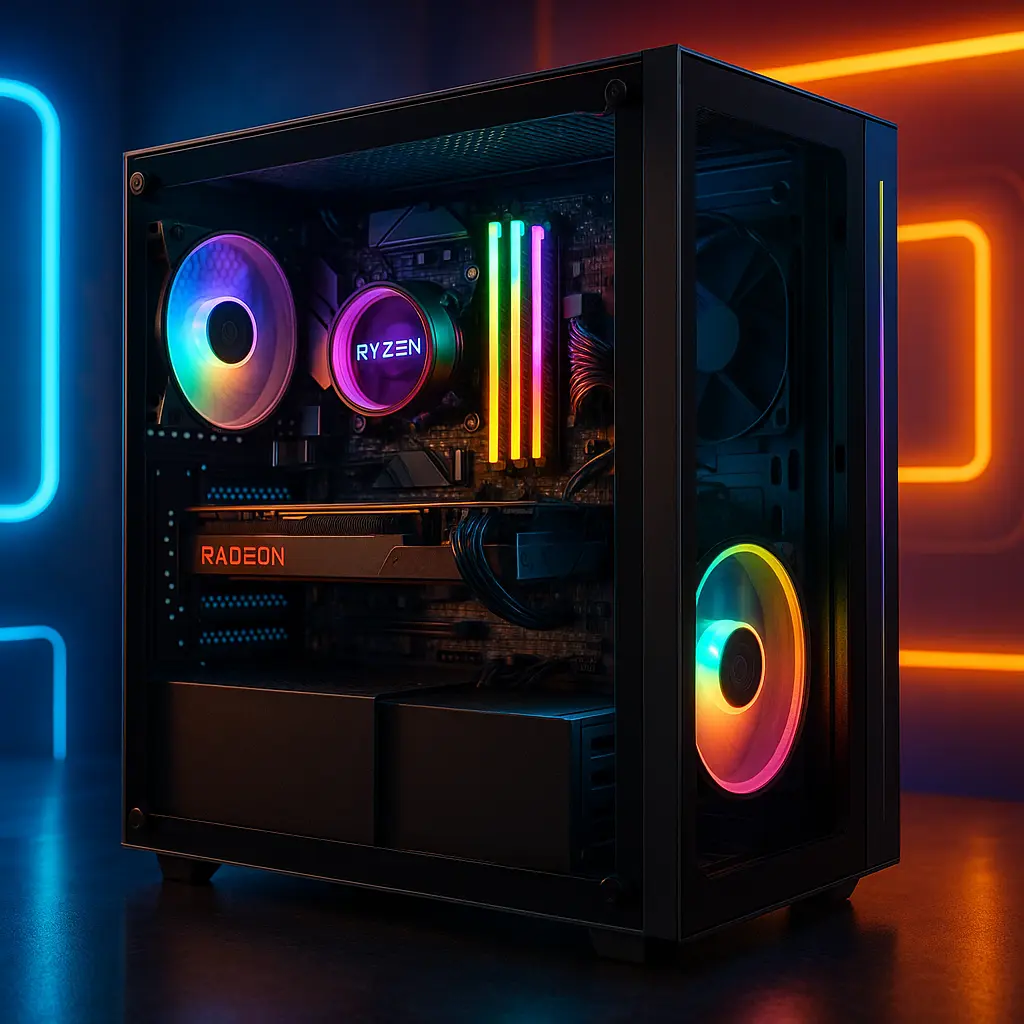 Monte seu PC: Ryzen 7 5700X, RX 7600, 16GB, 512GB SSD