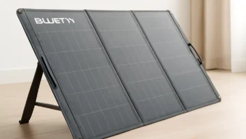 BLUETTI 120W Painel Solar Dobrável com Suportes Ajustáveis para Camping