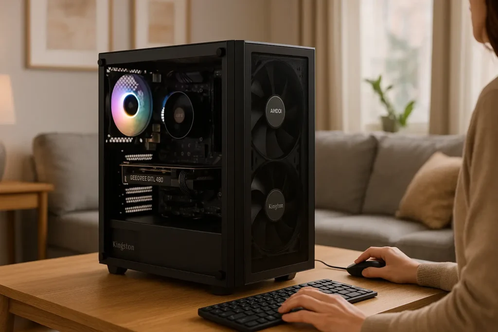 Monte seu PC: Ryzen 5 5600, GTX 1660S, 16GB, 480GB SSD