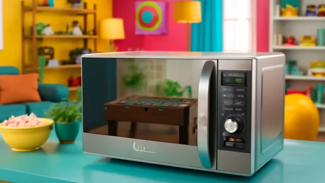 Micro-ondas 35L Grill Prata Espelhado Midea 127V - Função Grill, 35L e Prato Inteligente