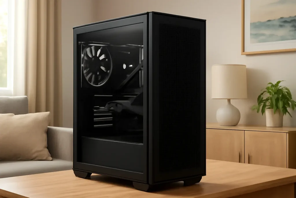 Gabinete Gamer NZXT H5 Flow Preto – Fluxo de Ar e Design Minimalista