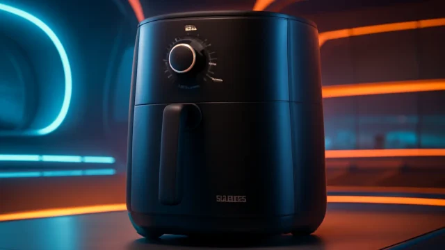 WAP Fritadeira Elétrica Air Fryer MEGA FAMILY 7,1 Litros: Temperatura Ajustável, Revestimento Antiaderente, 1700W 220V