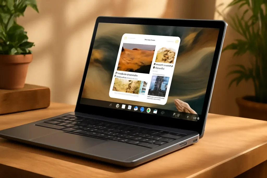 Lenovo Chromebook Touchscreen Laptop para Estudantes Escolares