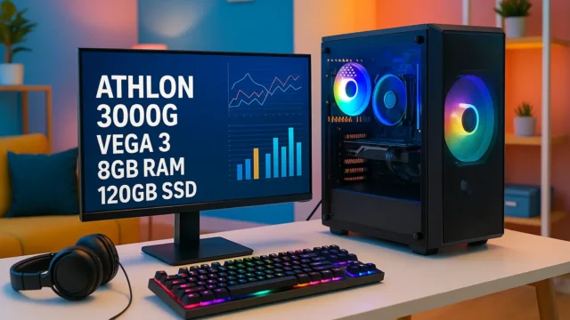 Monte seu PC: Athlon 3000G, Vega 3, 8GB, 120GB SSD
