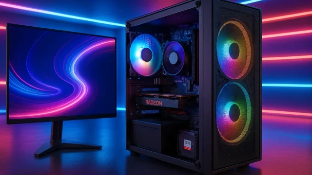 Monte seu PC: Ryzen 5 4500, RX 550, 8GB, 240GB SSD