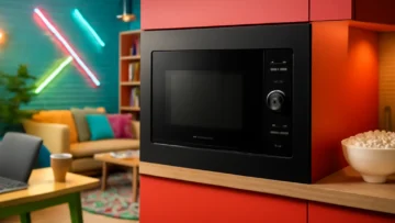 Panasonic Micro-ondas de Embutir 28L Black Glass NN-GB68HSRUK