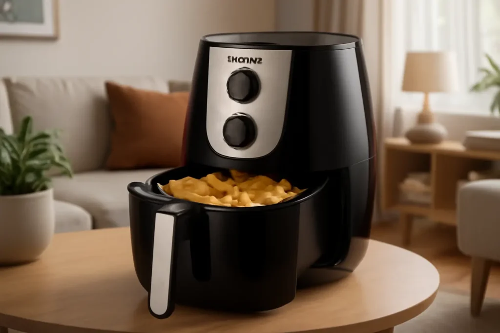 Fritadeira Sem Óleo Air Fryer 5,5L, Mondial, Preto/Inox, 1900W, 220V - AF-55 I: Desempenho e Praticidade