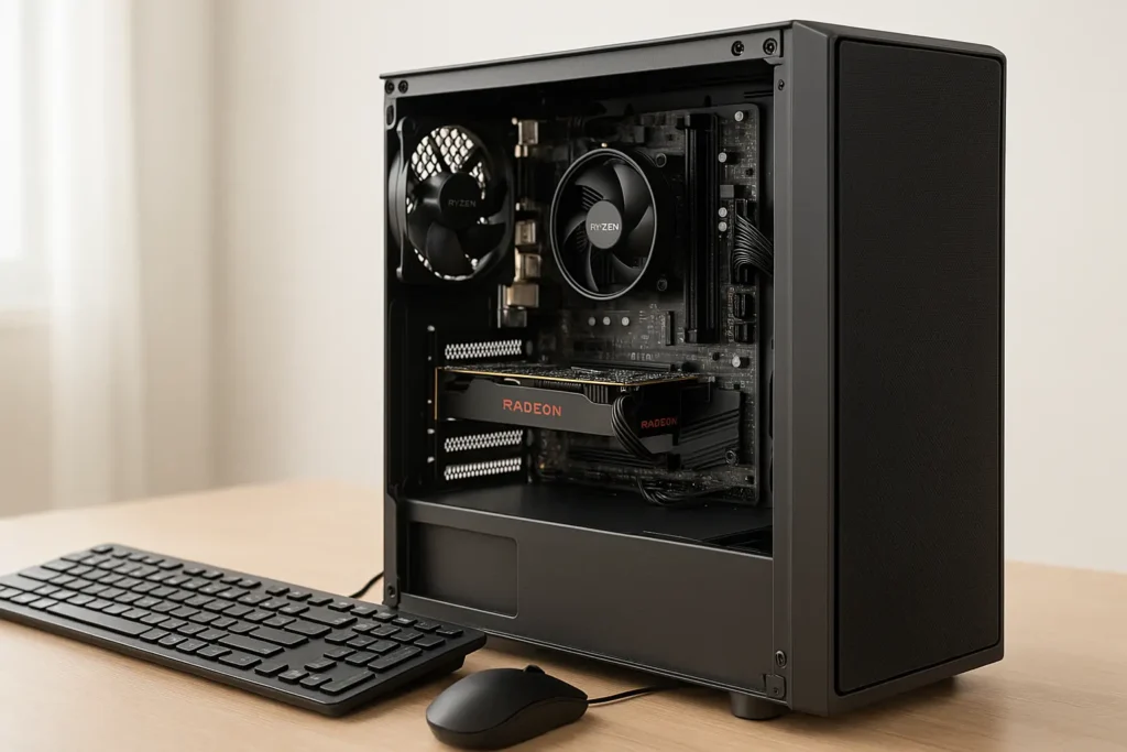 Monte seu PC: Ryzen 5 4500, RX 550, 8GB, 240GB SSD