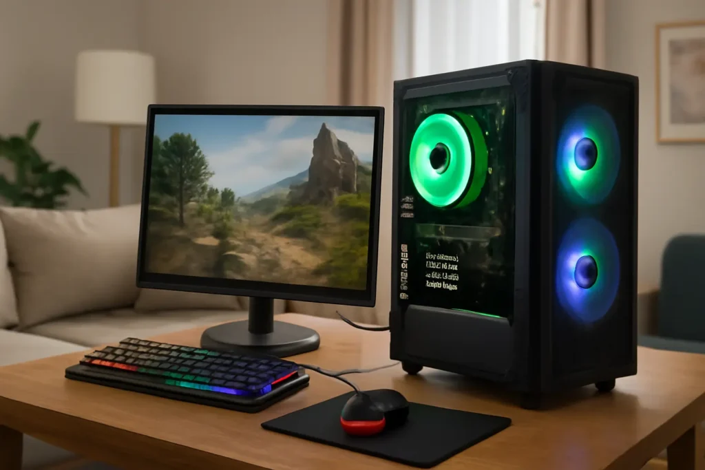 PC GAMER AMD RYZEN 7 5700G - 16GB DDR4 - SSD 240GB - RADEON VEGA 8 - MONITOR 19'' - KIT GAMER RGB